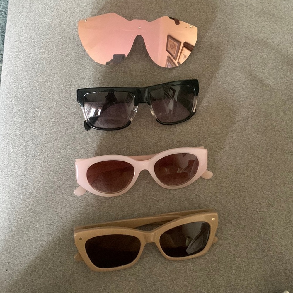 Set of 4 Sunglasses - J. Crew, Marc Jacobs, Le Specs
